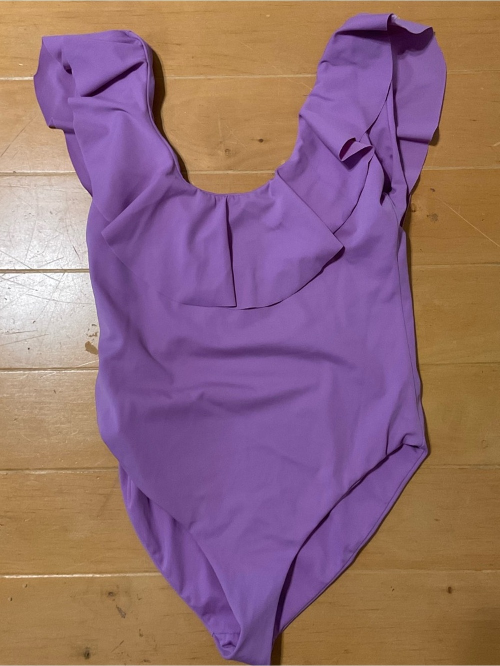 Target Purple Ruffled One-Piece Swimsuit - Picture 2 of 3